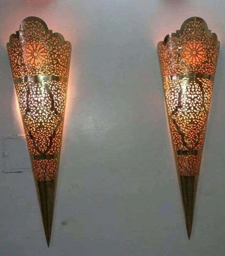 COPPER WALL HANGING STAND LAMP - Image 1
